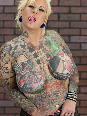 mature tattoo bare-ass bared