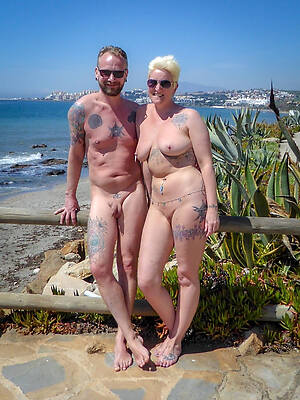 real tattooed mature nude