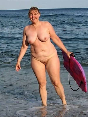 sexy full-grown nudist beach