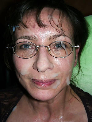 mature wife facial posing nude