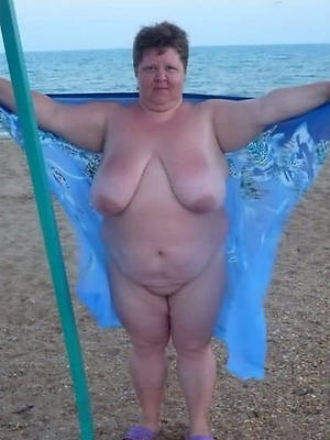 colored hair fat mature woman